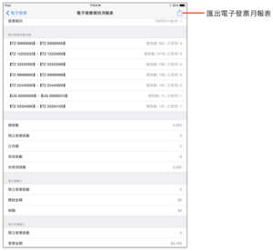 電子發票期別月報表